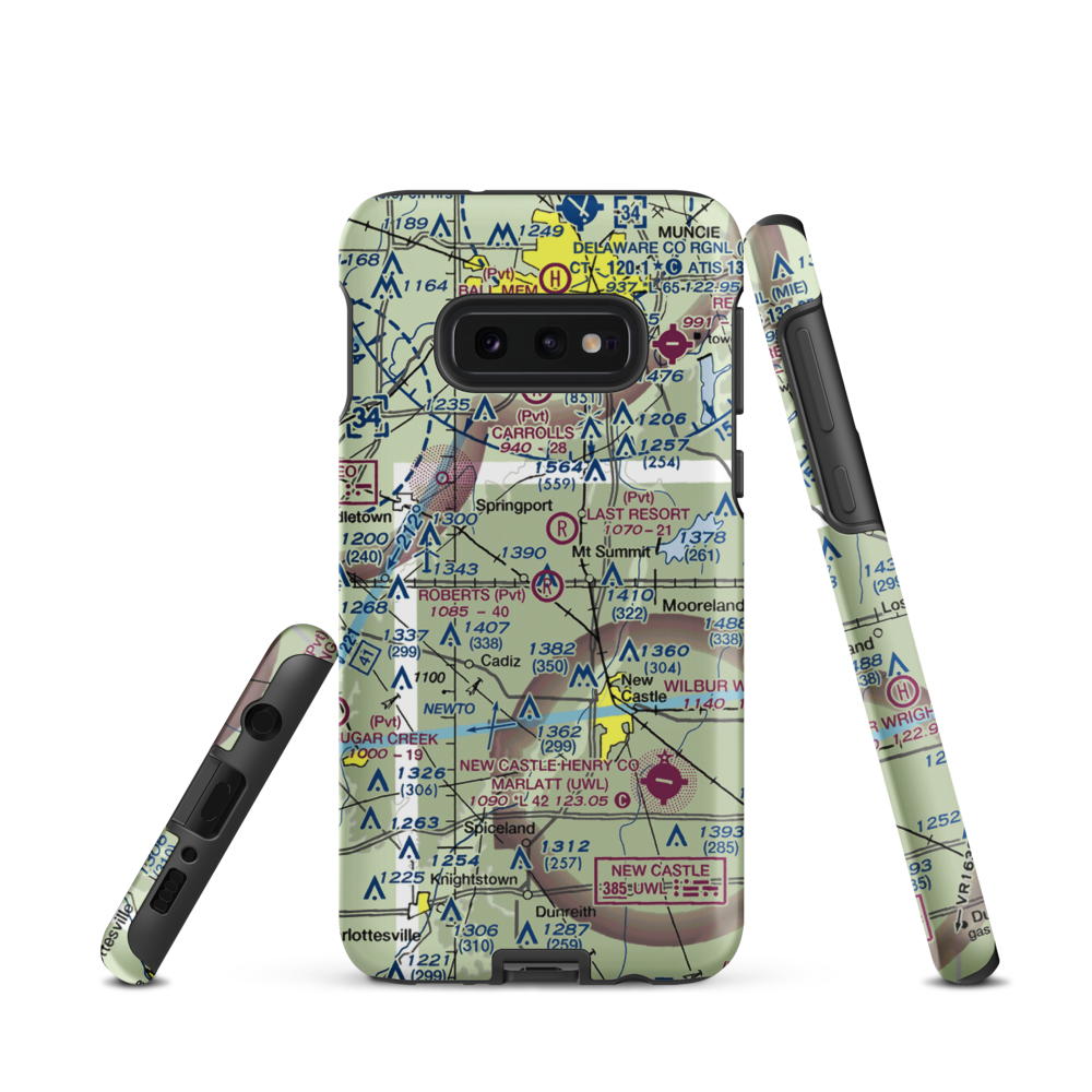 Roberts Field (39IN) VFR Sectional Samsung Phone Case Samsung Galaxy S10 Plus model shown
