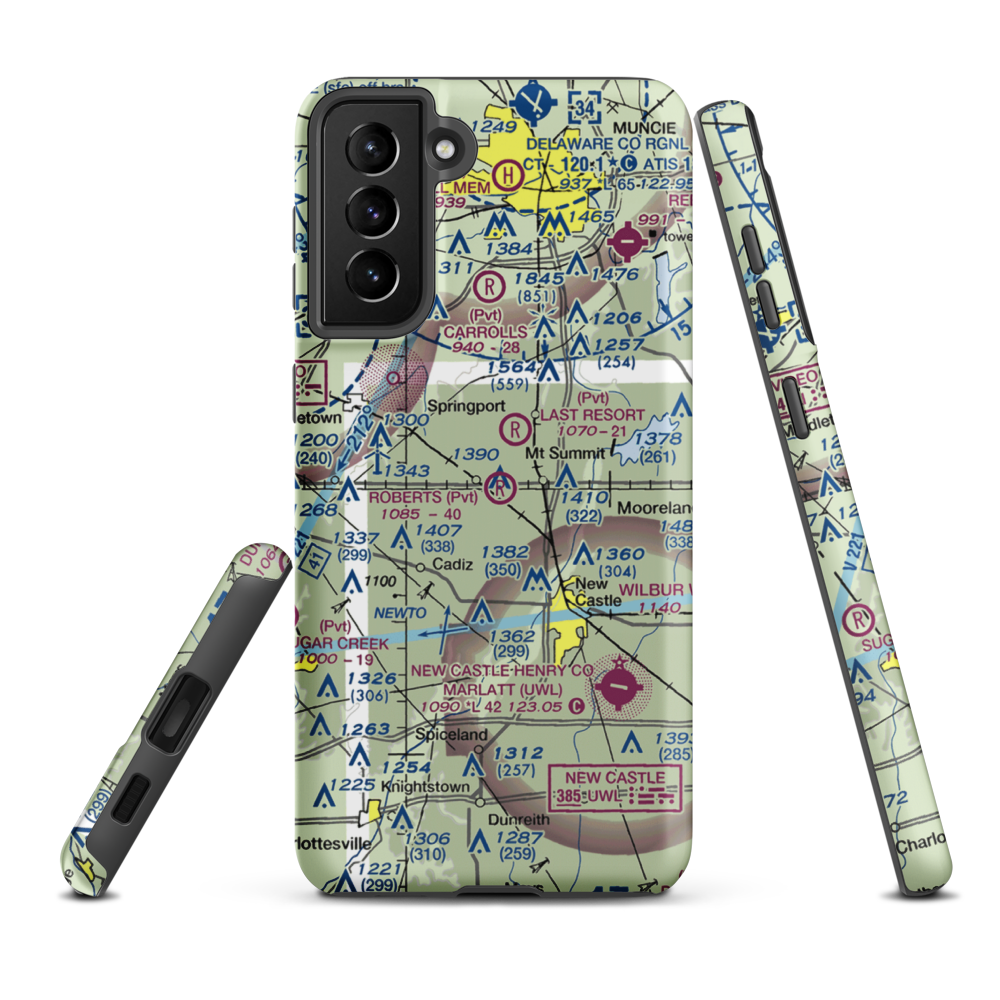 Roberts Field (39IN) VFR Sectional Samsung Phone Case Samsung Galaxy S21 FE model shown