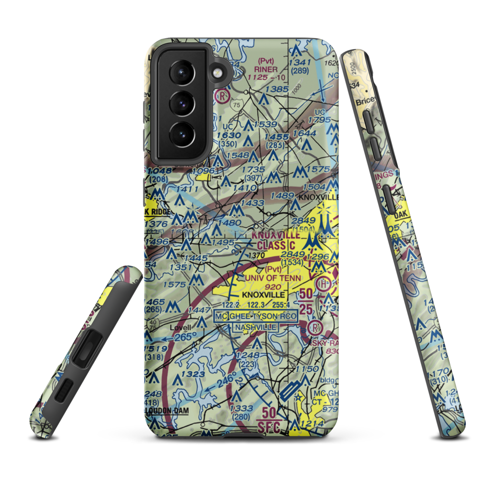 Robertson Farm Airport (TN94) VFR Sectional Samsung Phone Case Samsung Galaxy S21 FE model shown