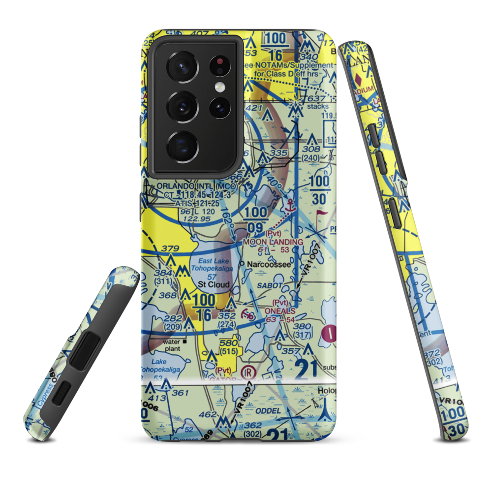 Robinestte Seaplane Base (FA78) VFR Sectional Samsung Phone Case Samsung Galaxy S21 Ultra model shown