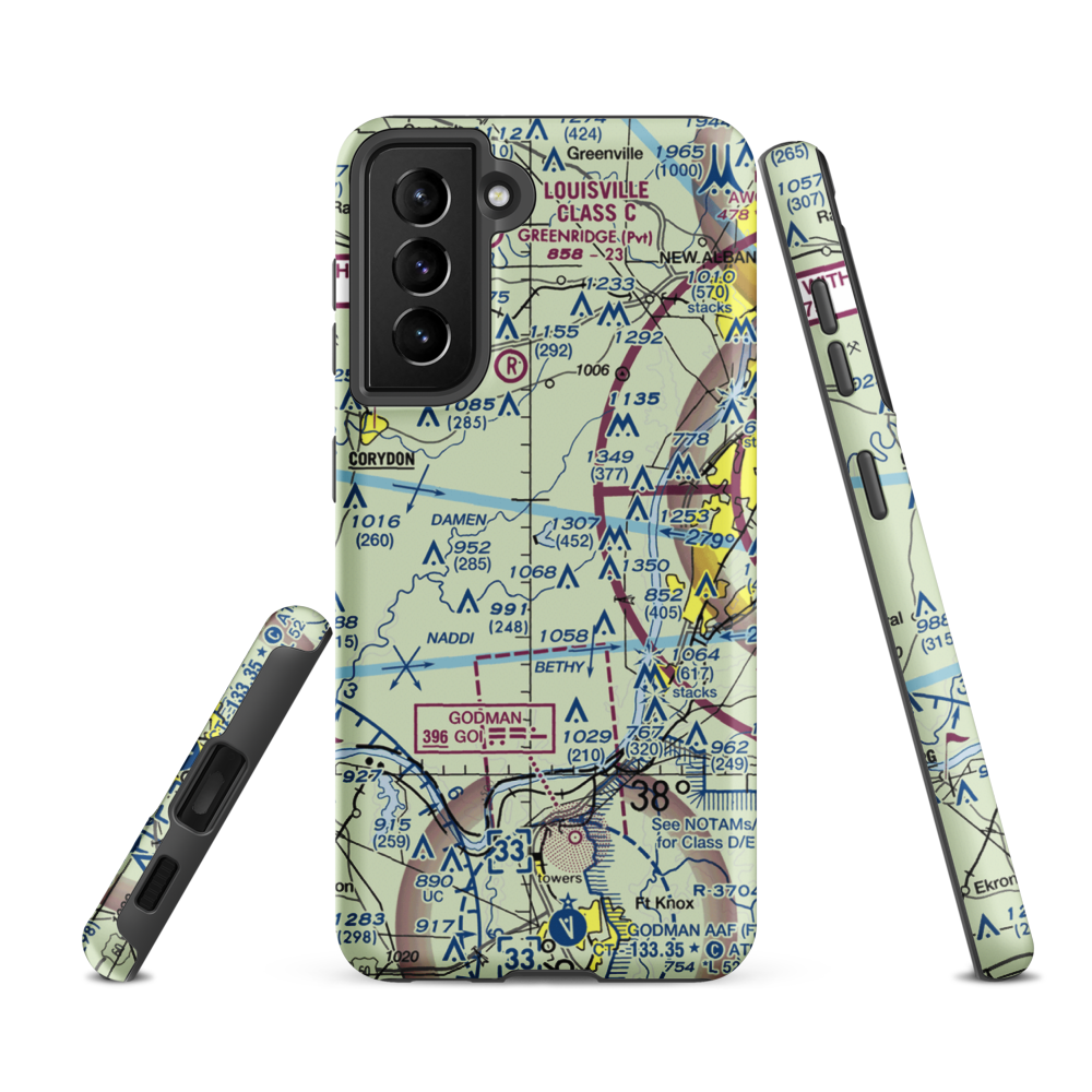 Robinson Airpark (1IN4) VFR Sectional Samsung Phone Case Samsung Galaxy S21 FE model shown