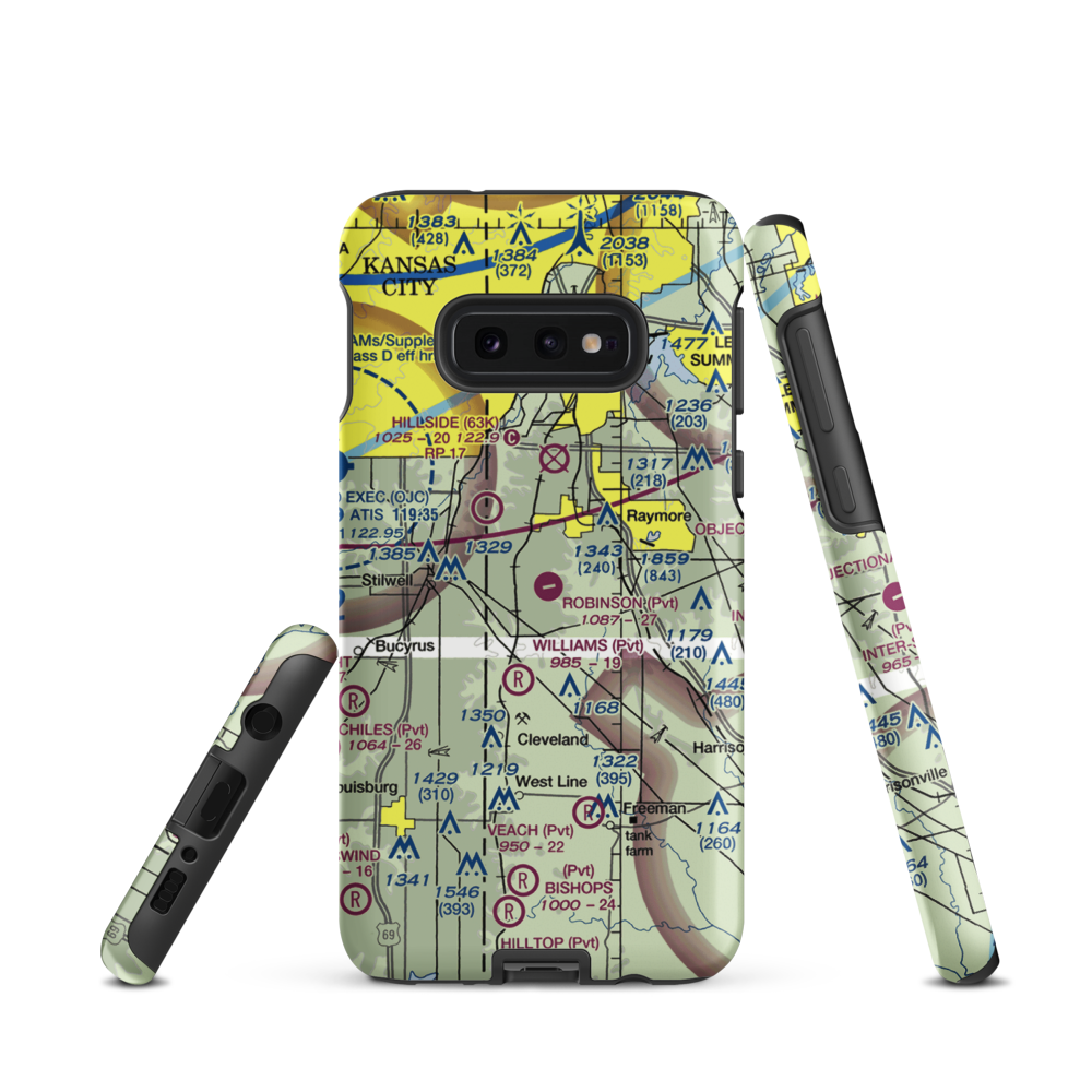 Robinson Airport (MU26) VFR Sectional Samsung Phone Case Samsung Galaxy S10 Plus model shown