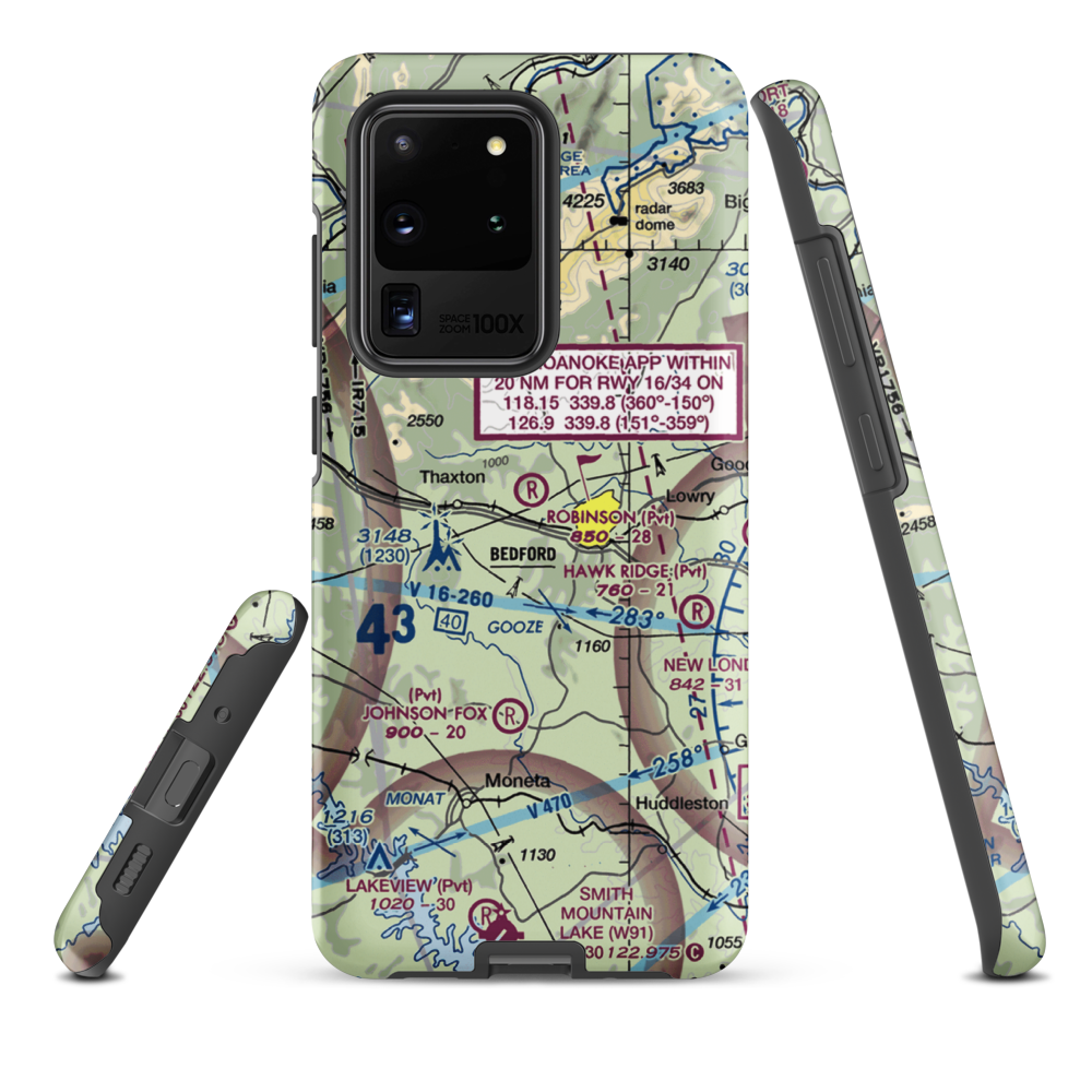 Robinson Airport (VG25) VFR Sectional Samsung Phone Case Samsung Galaxy S20 Ultra model shown