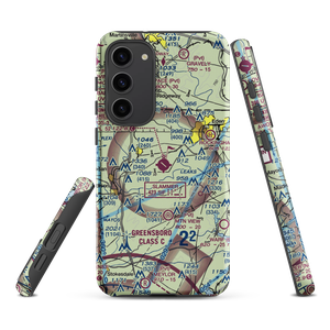 Rockingham County NC Shiloh Airport (SIF) VFR Sectional Samsung Phone Case