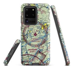 Rockingham County NC Shiloh Airport (SIF) VFR Sectional Samsung Phone Case
