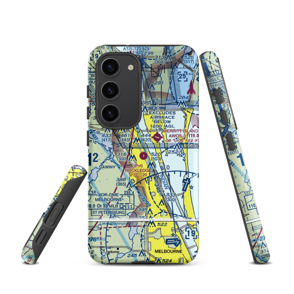 Rockledge Airport (21FA) VFR Sectional Samsung Phone Case Samsung Galaxy S23 model shown