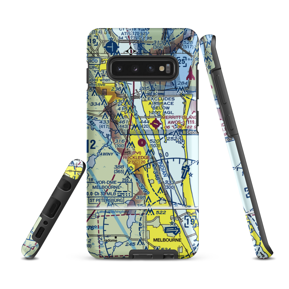 Rockledge Airport (21FA) VFR Sectional Samsung Phone Case Samsung Galaxy S10e model shown