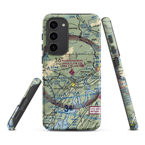 Rockwood Municipal Airport (RKW) VFR Sectional Samsung Phone Case