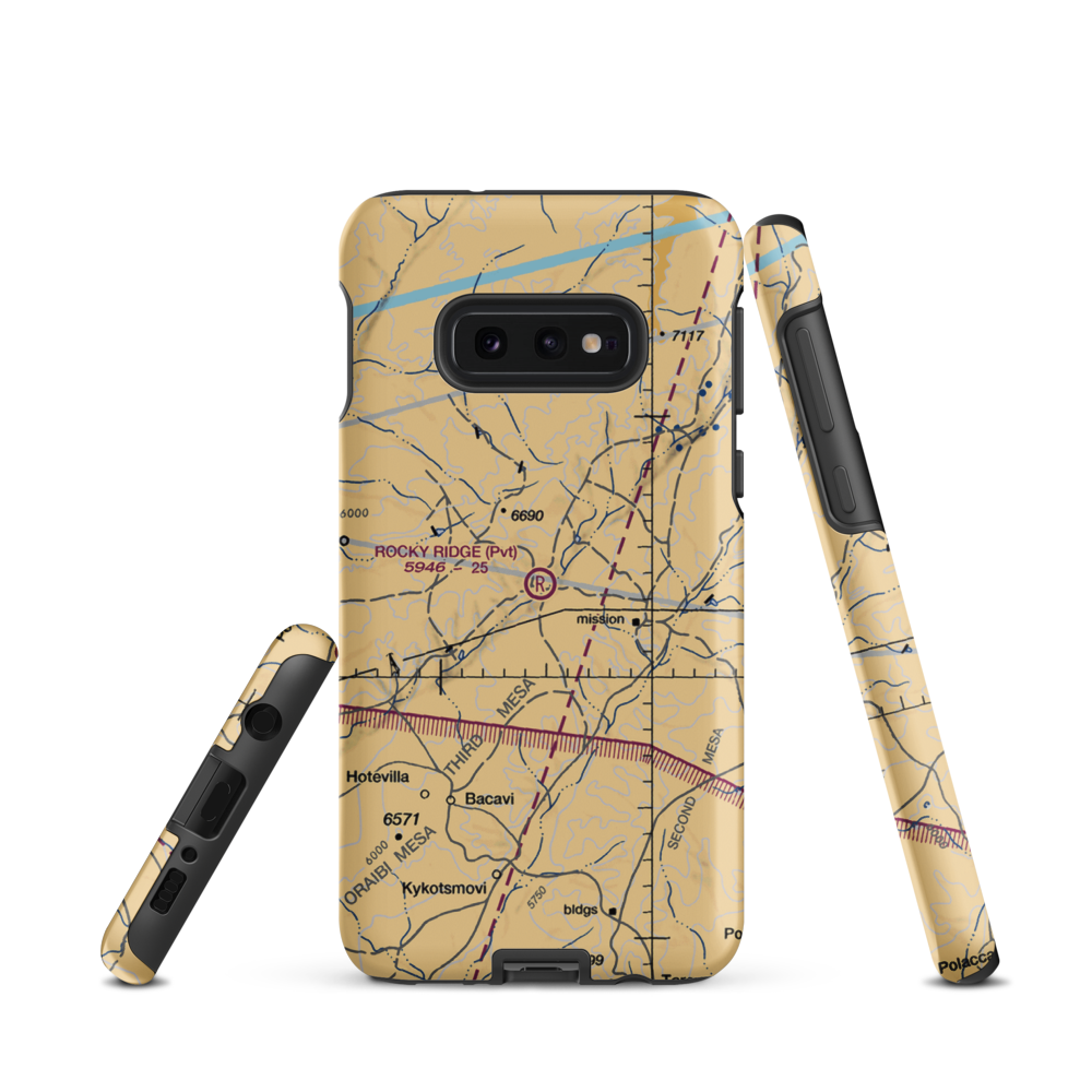Rocky Ridge Airport (50AZ) VFR Sectional Samsung Phone Case Samsung Galaxy S10e model shown