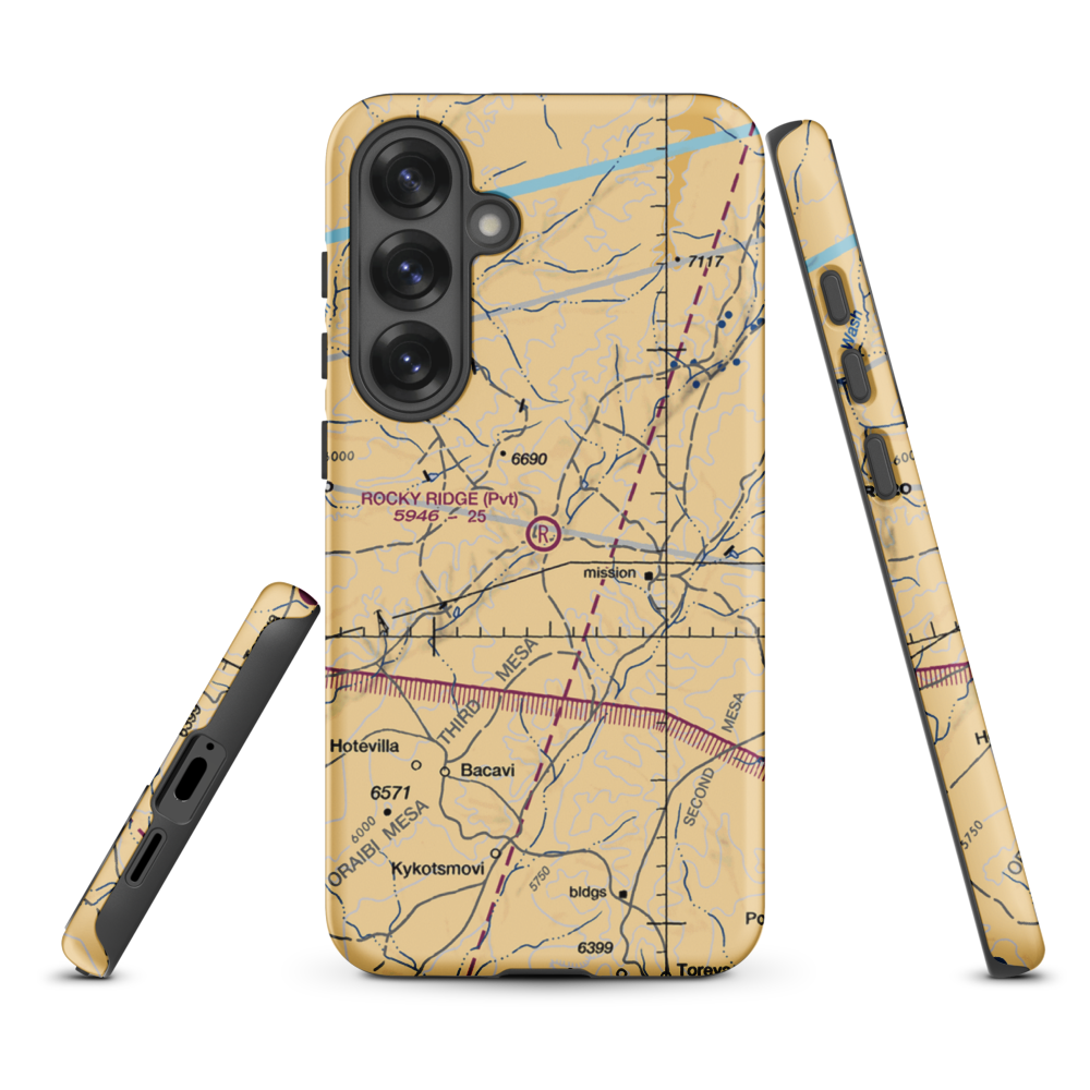 Rocky Ridge Airport (50AZ) VFR Sectional Samsung Phone Case Samsung Galaxy S25 Plus model shown