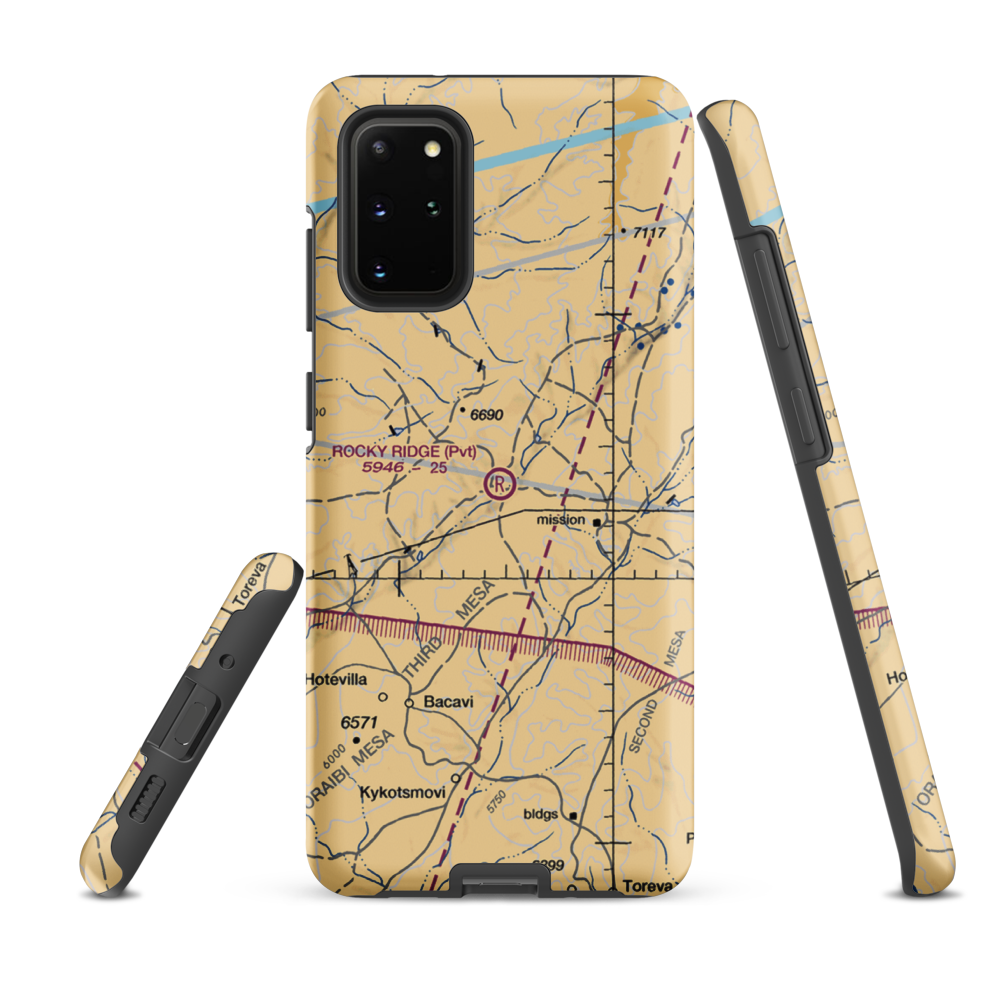 Rocky Ridge Airport (50AZ) VFR Sectional Samsung Phone Case Samsung Galaxy S20 Plus model shown