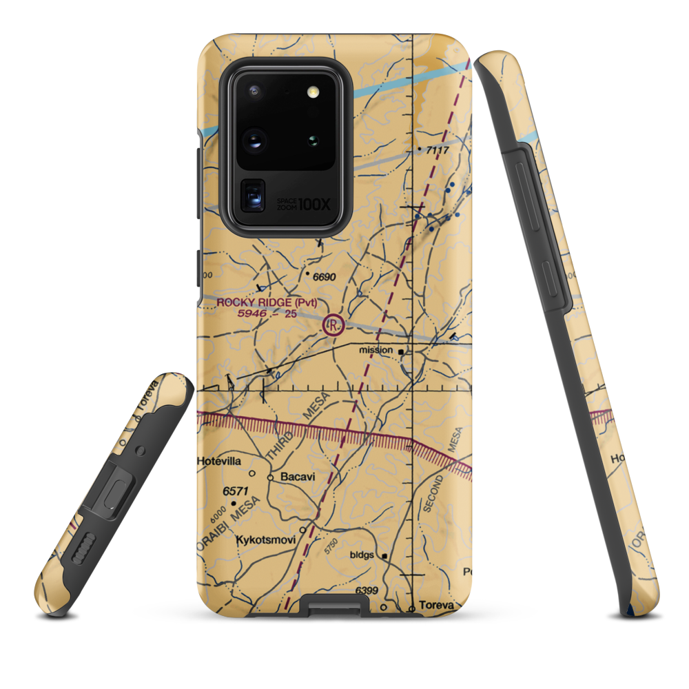 Rocky Ridge Airport (50AZ) VFR Sectional Samsung Phone Case Samsung Galaxy S20 Ultra model shown