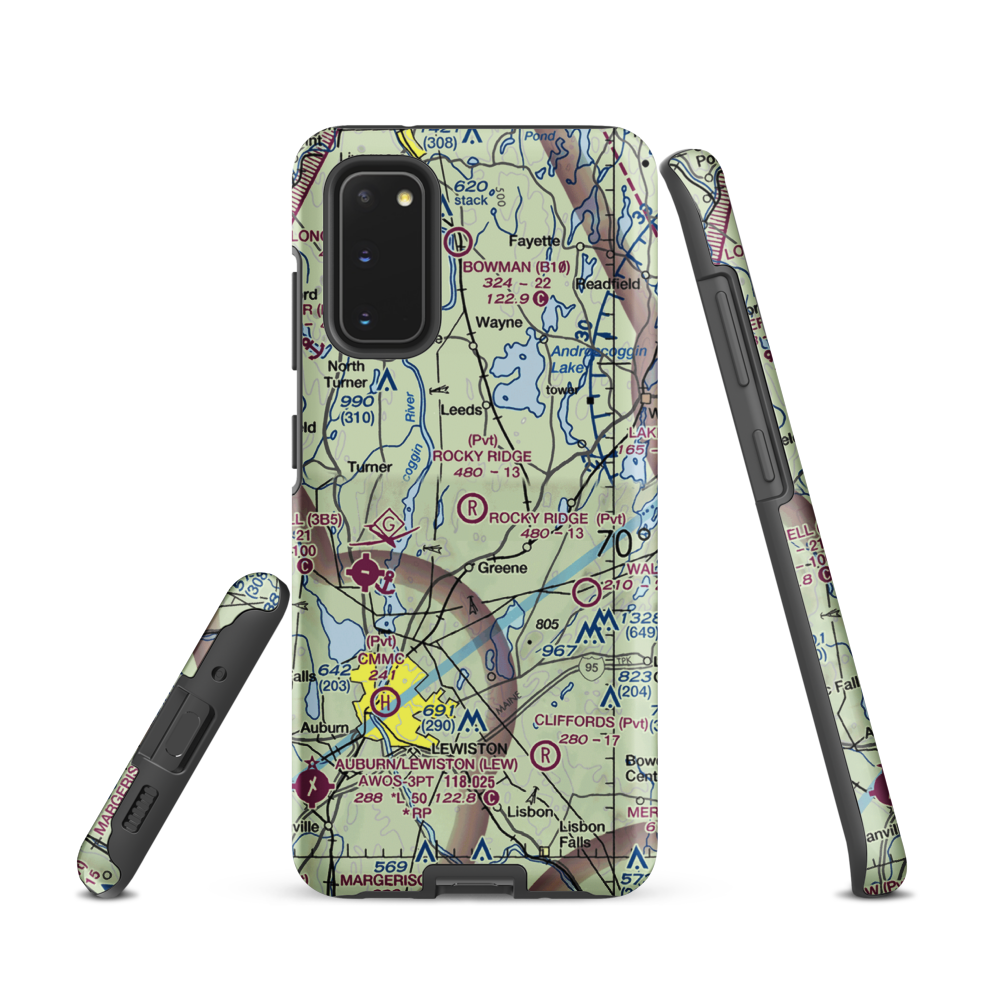 Rocky Ridge Airport (ME39) VFR Sectional Samsung Phone Case Samsung Galaxy S20 model shown
