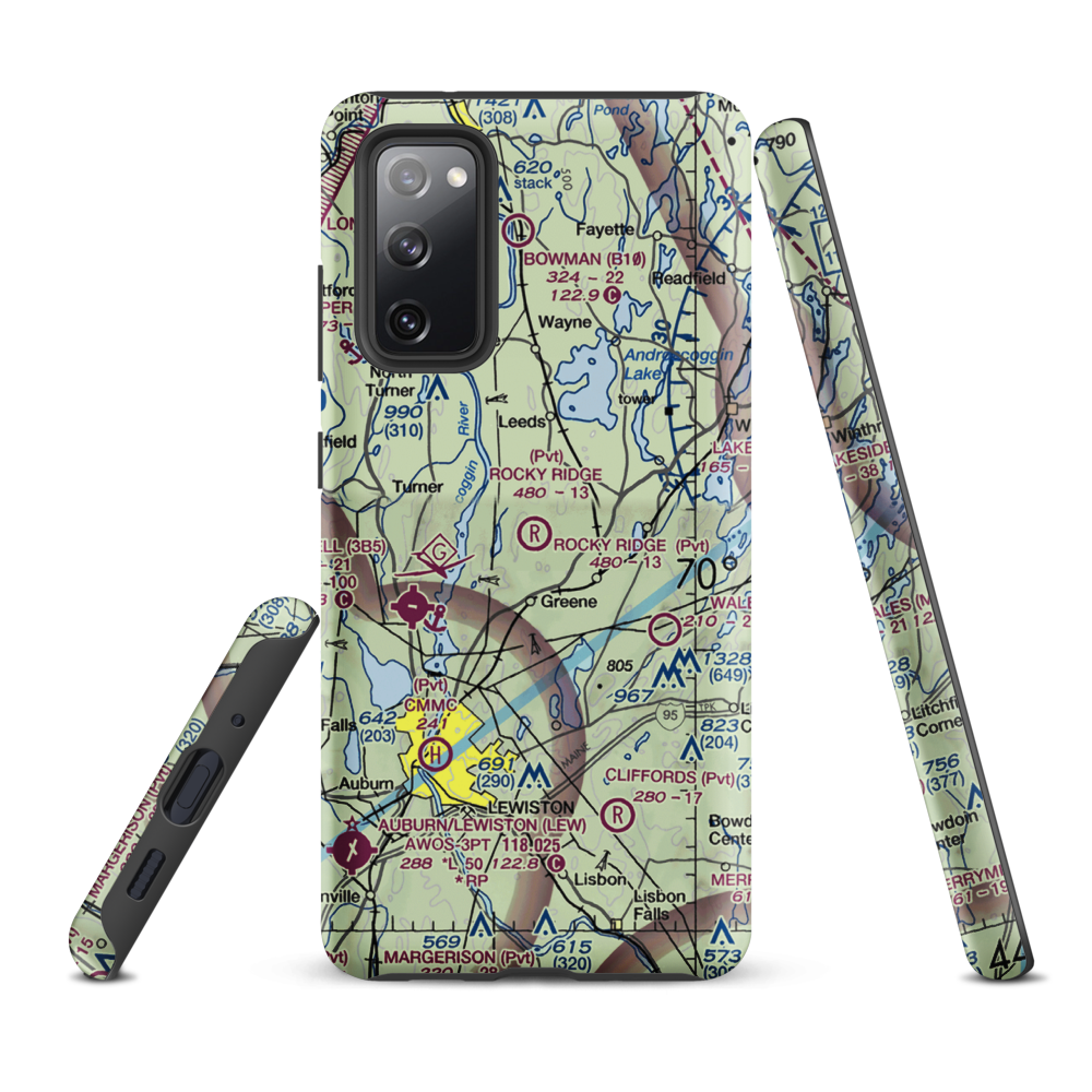 Rocky Ridge Airport (ME39) VFR Sectional Samsung Phone Case Samsung Galaxy S20 FE model shown