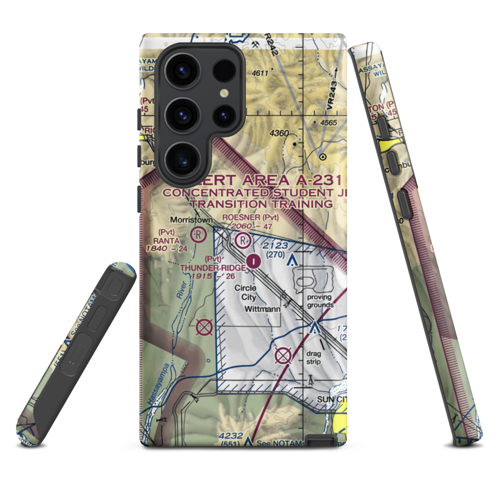 Roesner Ranch Airport (AZ32) VFR Sectional Samsung Phone Case Samsung Galaxy S23 Ultra model shown