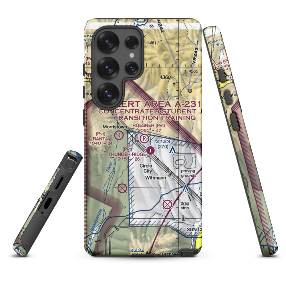 Roesner Ranch Airport (AZ32) VFR Sectional Samsung Phone Case Samsung Galaxy S25 Ultra model shown