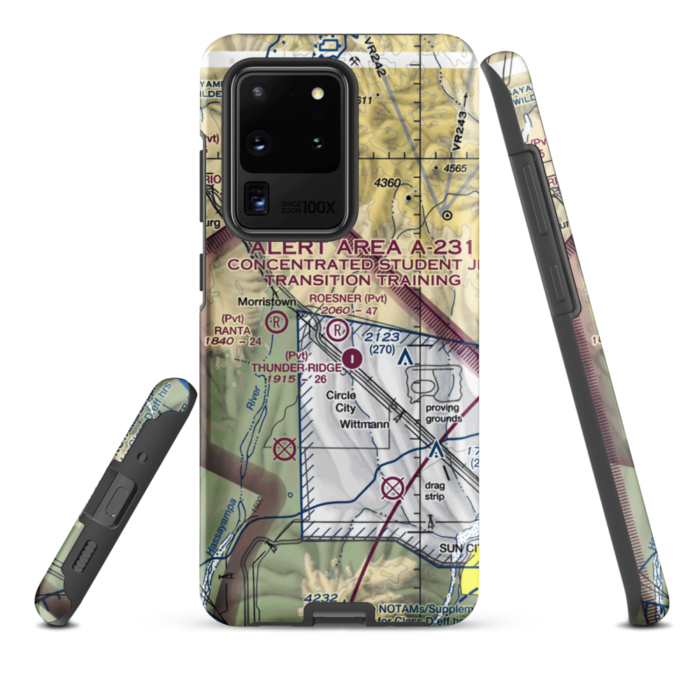 Roesner Ranch Airport (AZ32) VFR Sectional Samsung Phone Case Samsung Galaxy S20 Ultra model shown