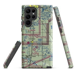 Rollers Airport (OK48) VFR Sectional Samsung Phone Case