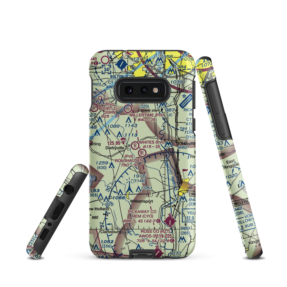 Ronshausen Airport (38OI) VFR Sectional Samsung Phone Case Samsung Galaxy S10e model shown