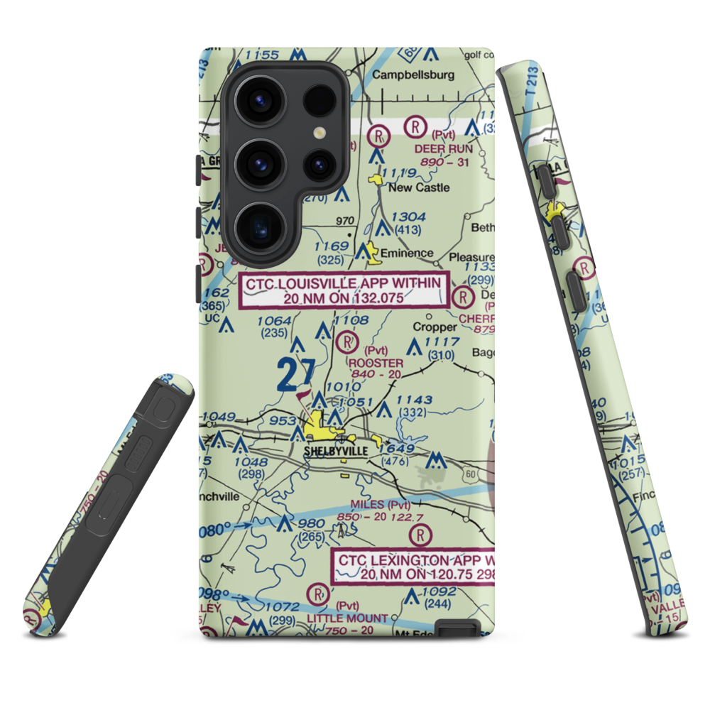 Rooster Field (40KY) VFR Sectional Samsung Phone Case Samsung Galaxy S23 Ultra model shown