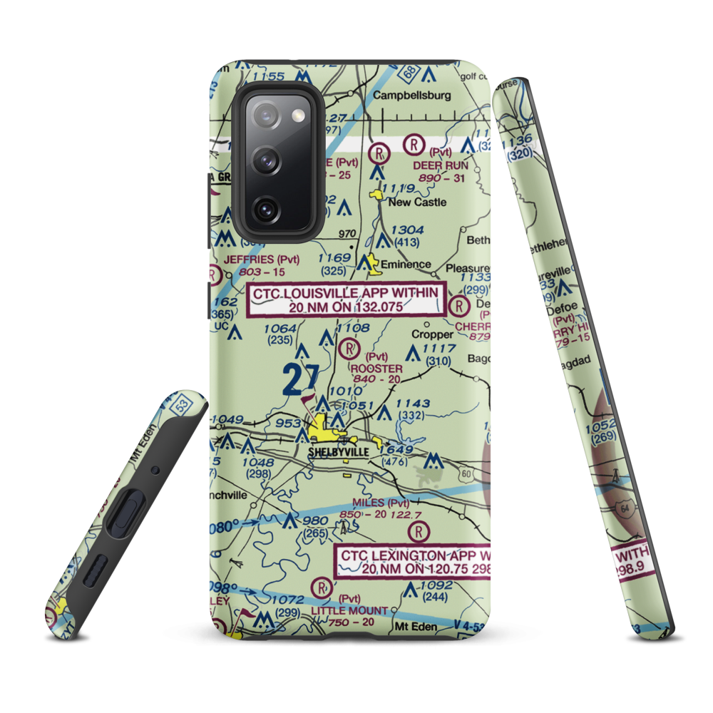 Rooster Field (40KY) VFR Sectional Samsung Phone Case Samsung Galaxy S20 FE model shown