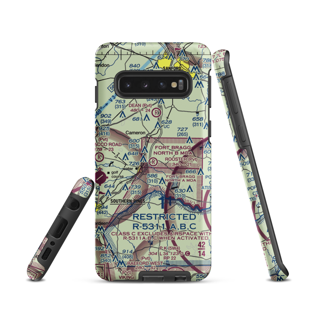 Rooster Field (84NC) VFR Sectional Samsung Phone Case Samsung Galaxy S10 model shown