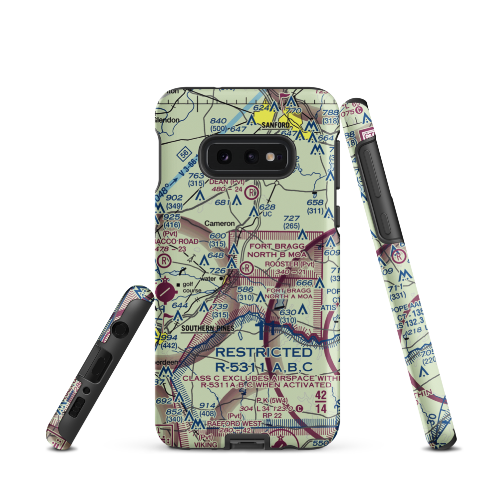 Rooster Field (84NC) VFR Sectional Samsung Phone Case Samsung Galaxy S10e model shown