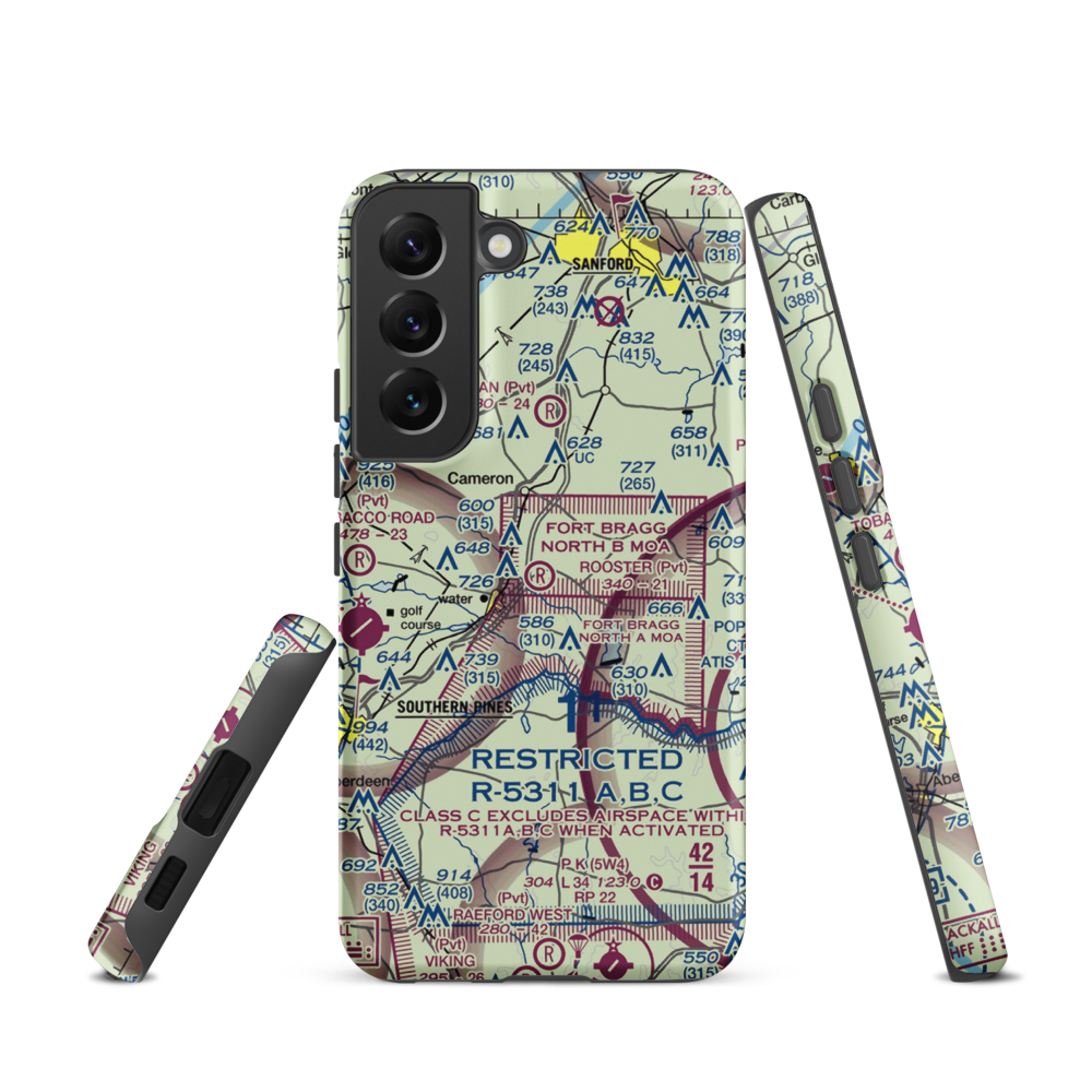 Rooster Field (84NC) VFR Sectional Samsung Phone Case Samsung Galaxy S22 model shown