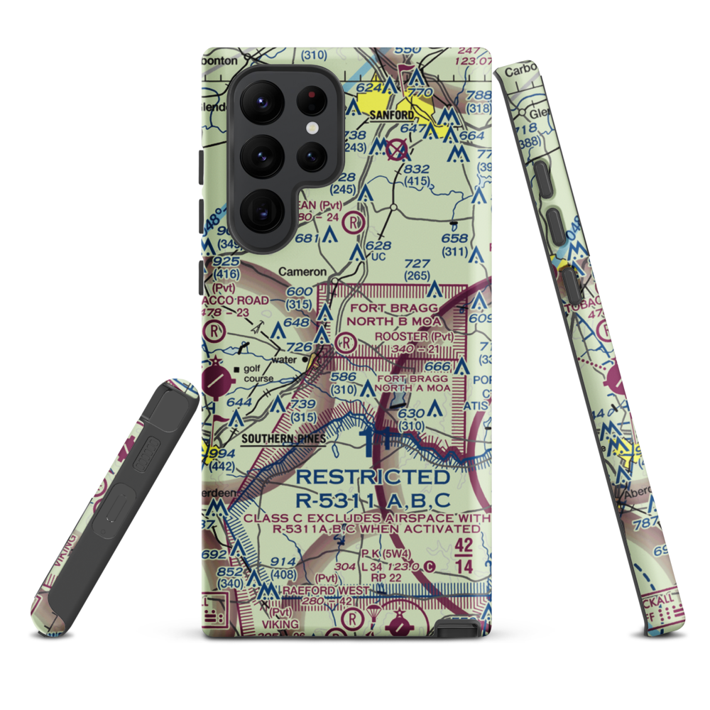 Rooster Field (84NC) VFR Sectional Samsung Phone Case Samsung Galaxy S22 Ultra model shown