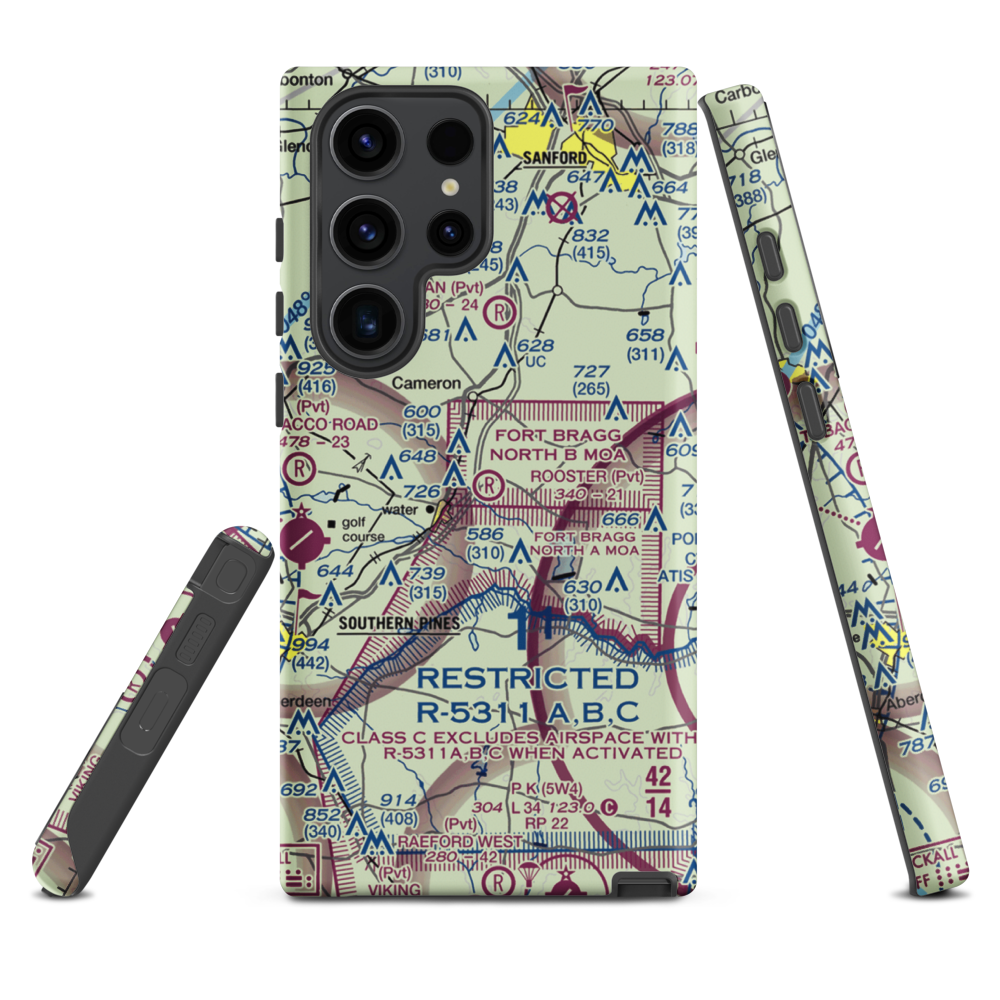 Rooster Field (84NC) VFR Sectional Samsung Phone Case Samsung Galaxy S23 Ultra model shown