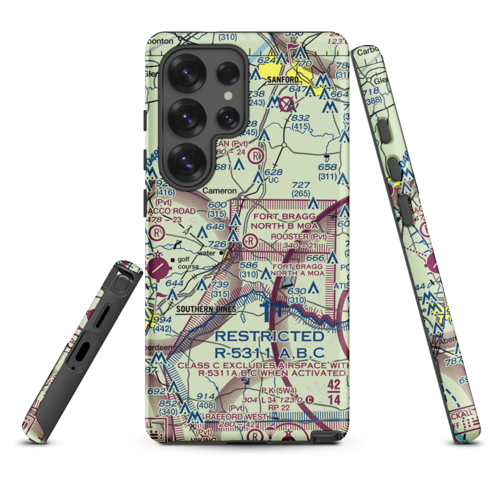 Rooster Field (84NC) VFR Sectional Samsung Phone Case Samsung Galaxy S25 Ultra model shown