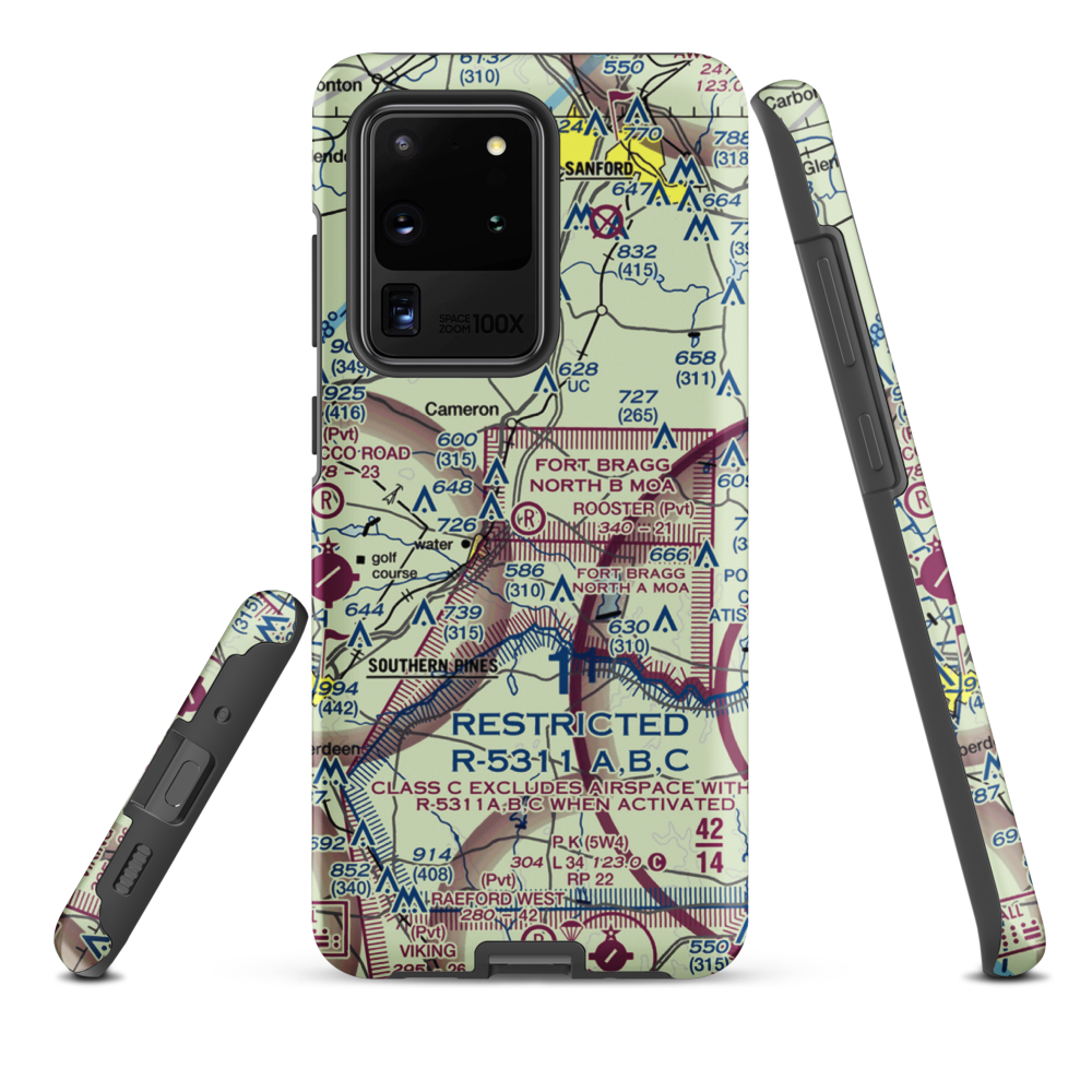 Rooster Field (84NC) VFR Sectional Samsung Phone Case Samsung Galaxy S20 Ultra model shown