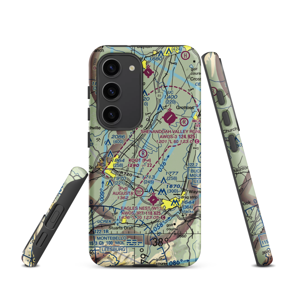 Root Field (82VA) VFR Sectional Samsung Phone Case Samsung Galaxy S23 model shown