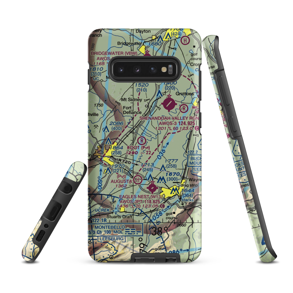 Root Field (82VA) VFR Sectional Samsung Phone Case Samsung Galaxy S10 Plus model shown