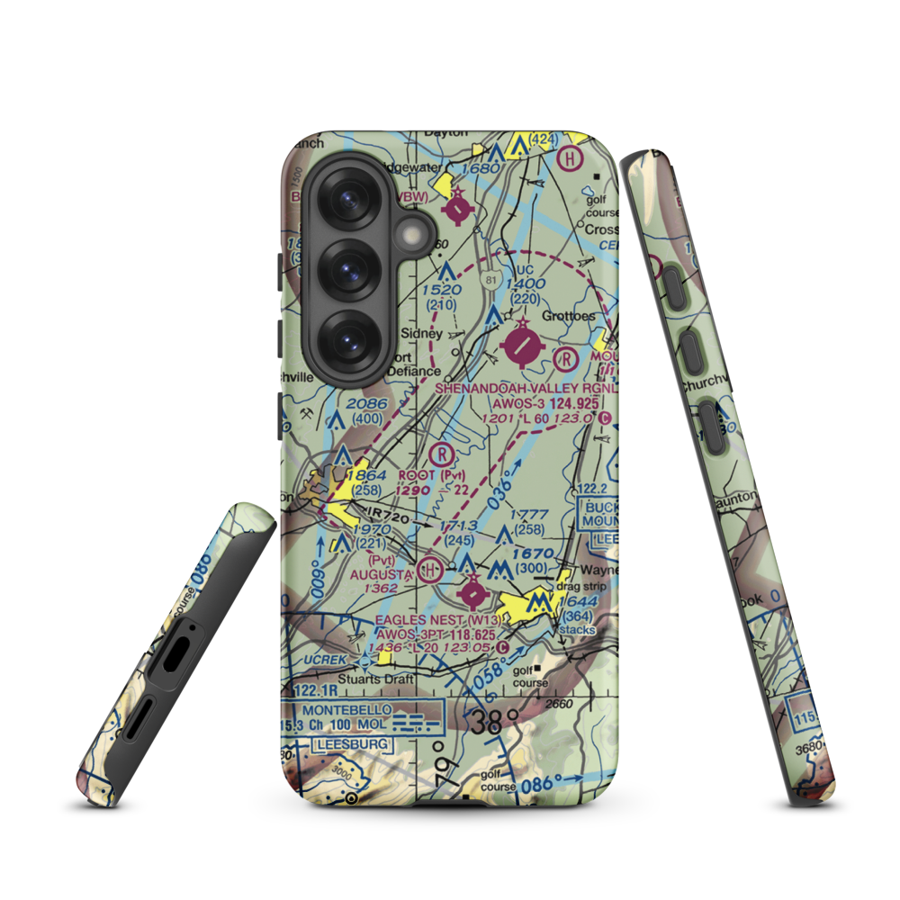 Root Field (82VA) VFR Sectional Samsung Phone Case Samsung Galaxy S25 model shown