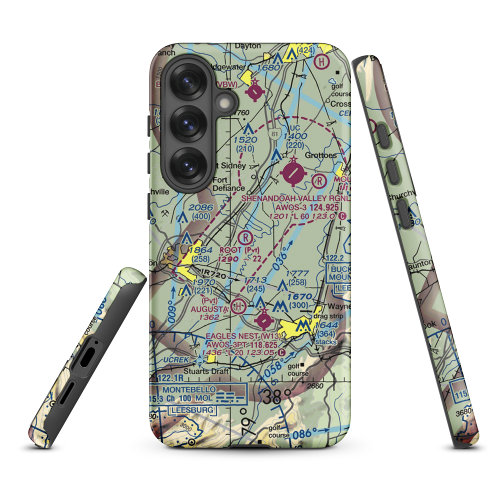 Root Field (82VA) VFR Sectional Samsung Phone Case Samsung Galaxy S25 Plus model shown