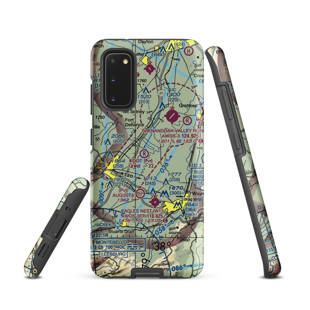 Root Field (82VA) VFR Sectional Samsung Phone Case Samsung Galaxy S20 model shown