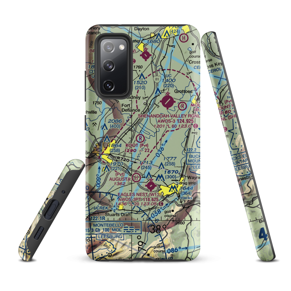 Root Field (82VA) VFR Sectional Samsung Phone Case Samsung Galaxy S20 FE model shown