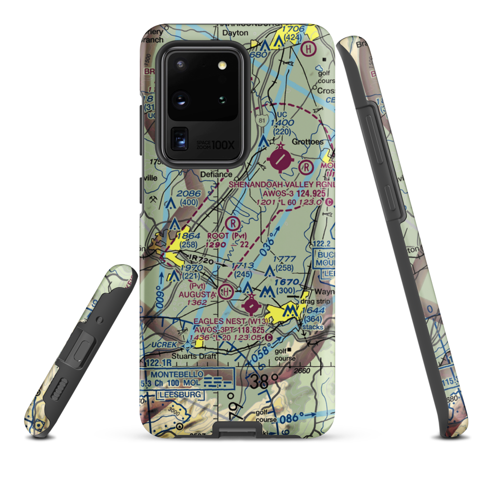 Root Field (82VA) VFR Sectional Samsung Phone Case Samsung Galaxy S20 Ultra model shown