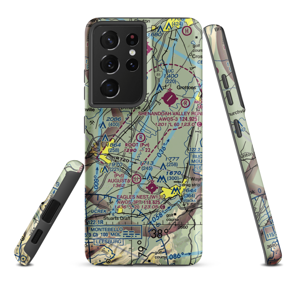 Root Field (82VA) VFR Sectional Samsung Phone Case Samsung Galaxy S21 Ultra model shown