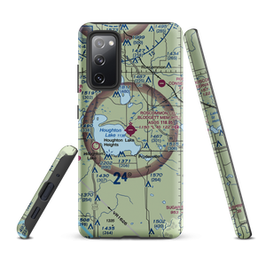 Roscommon County - Blodgett Memorial Airport (HTL) VFR Sectional Samsung Phone Case