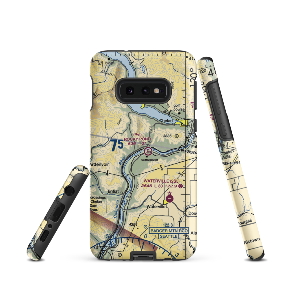 Ross Private Strip (5WA5) VFR Sectional Samsung Phone Case Samsung Galaxy S10e model shown
