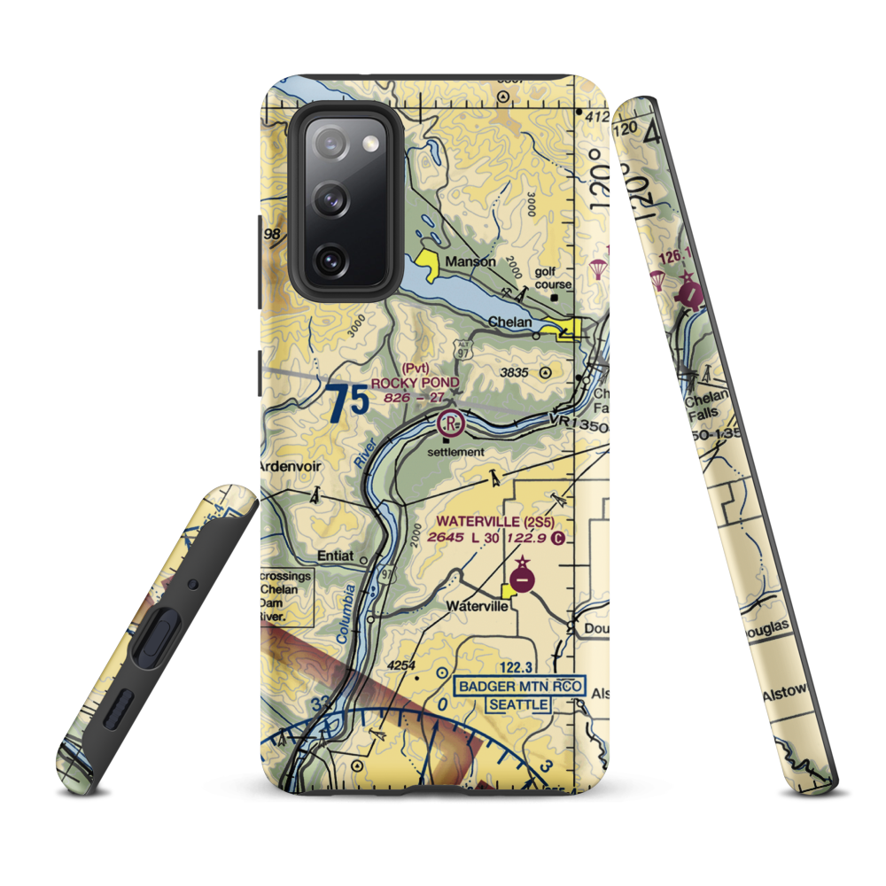 Ross Private Strip (5WA5) VFR Sectional Samsung Phone Case Samsung Galaxy S20 FE model shown