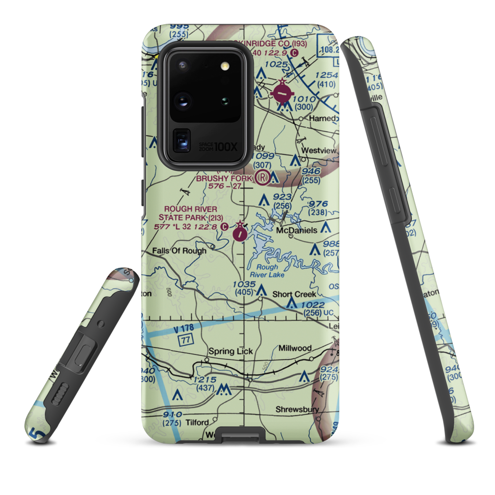 Rough River State Park Airport (2I3) VFR Sectional Samsung Phone Case Samsung Galaxy S20 Ultra model shown