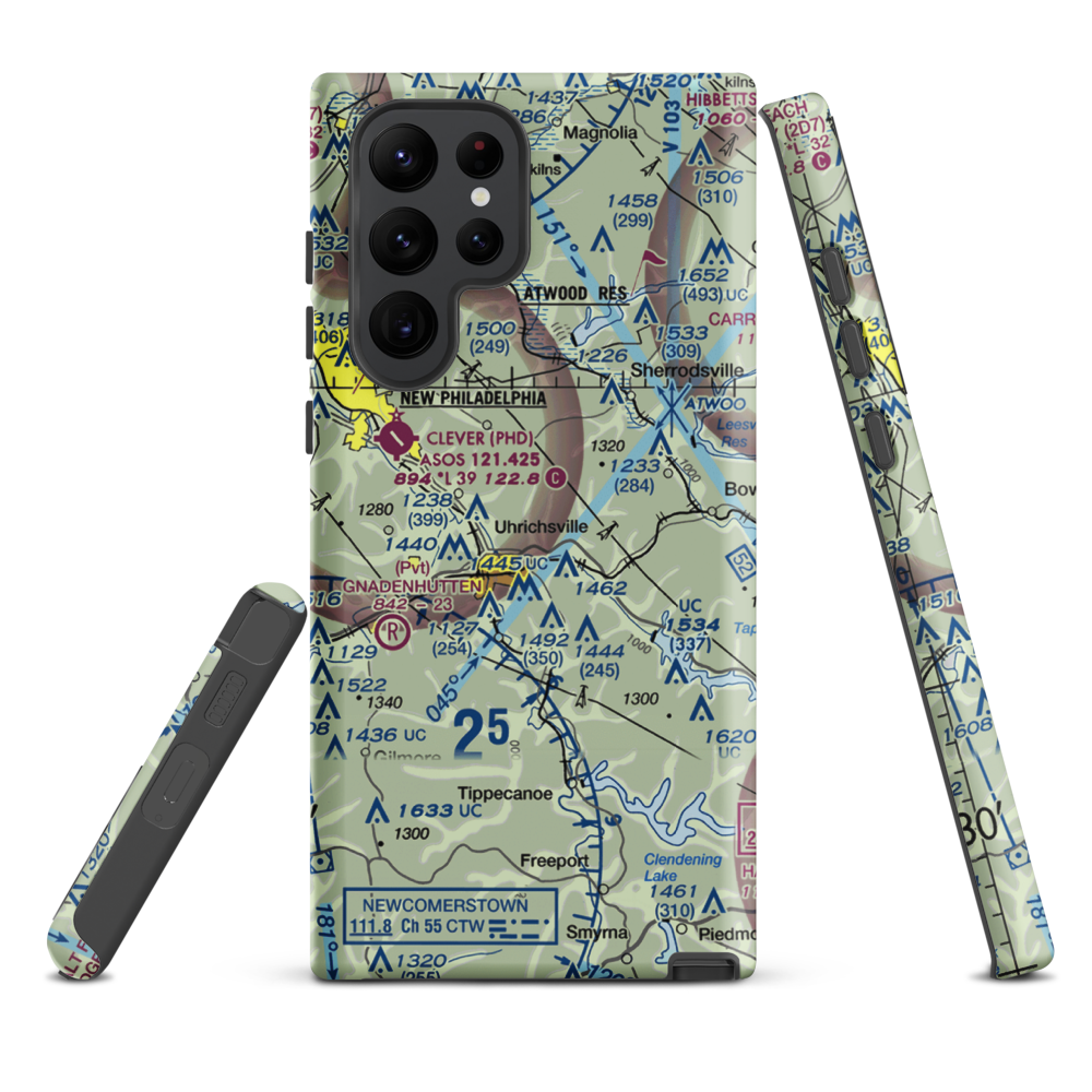 Roxford Airport (OA14) VFR Sectional Samsung Phone Case Samsung Galaxy S22 Ultra model shown