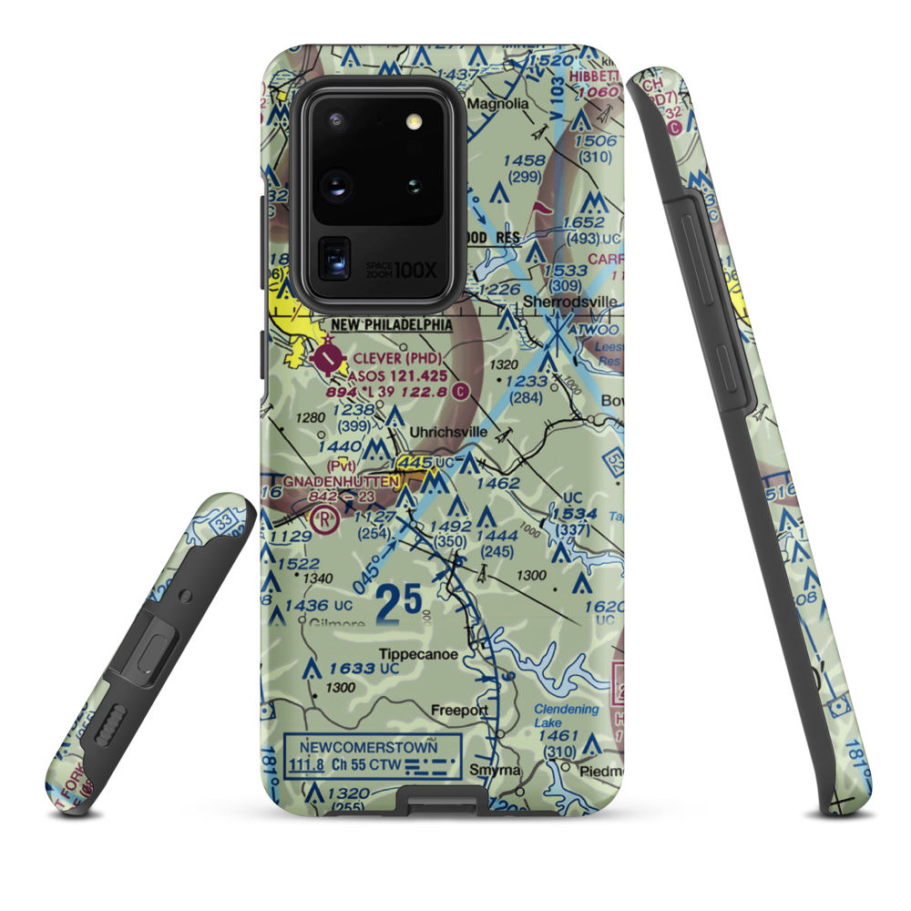 Roxford Airport (OA14) VFR Sectional Samsung Phone Case Samsung Galaxy S20 Ultra model shown