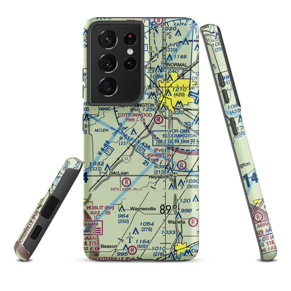 Roy Burden Restricted Landing Area (2LL3) VFR Sectional Samsung Phone Case Samsung Galaxy S21 Ultra model shown