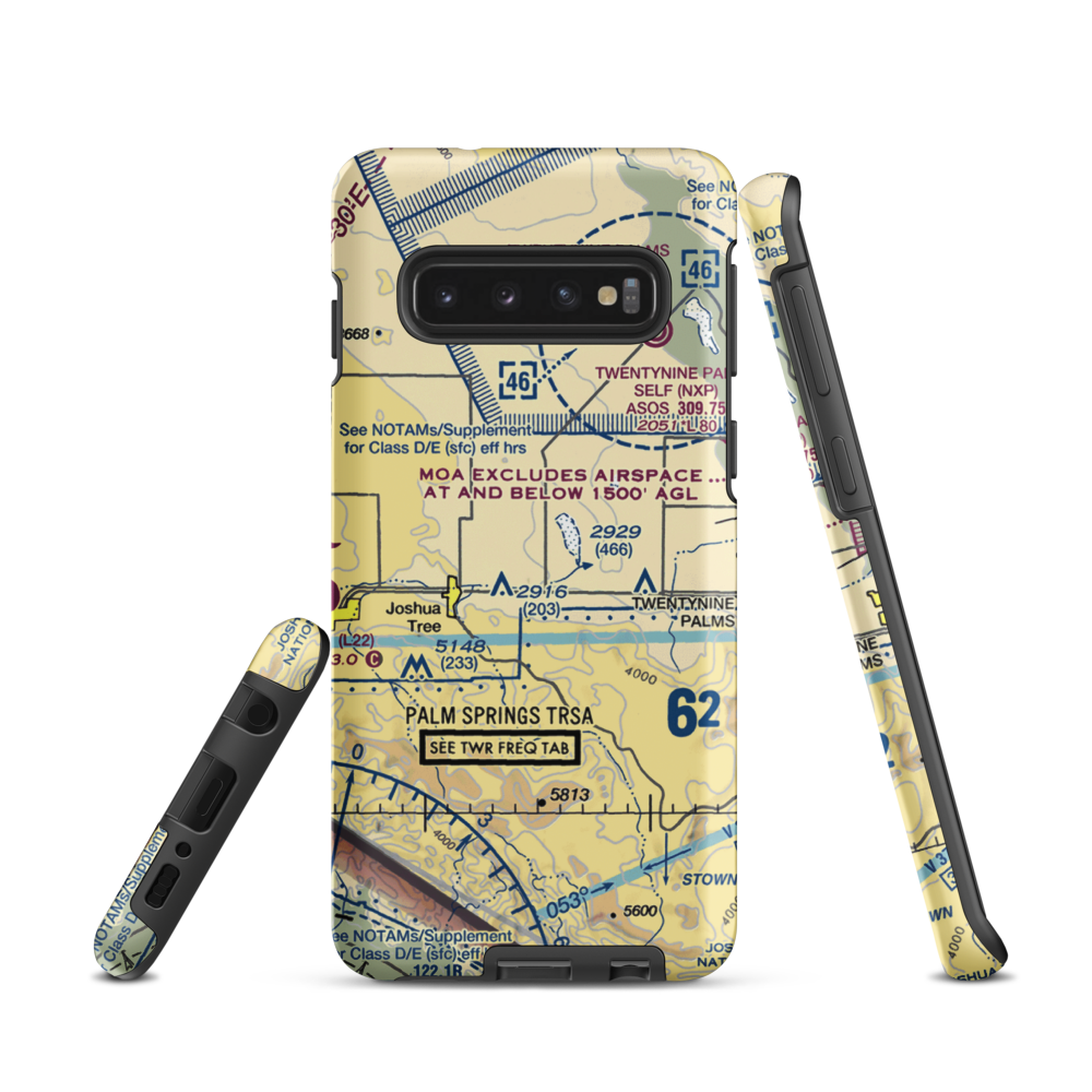 Roy Williams Airport (L80) VFR Sectional Samsung Phone Case Samsung Galaxy S10 model shown