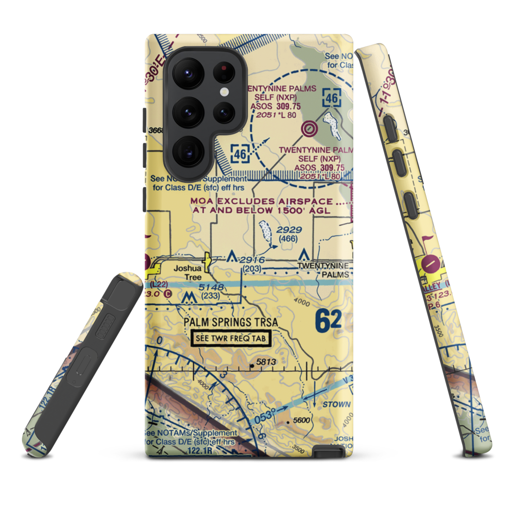 Roy Williams Airport (L80) VFR Sectional Samsung Phone Case Samsung Galaxy S22 Ultra model shown