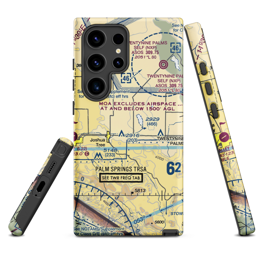 Roy Williams Airport (L80) VFR Sectional Samsung Phone Case Samsung Galaxy S24 Ultra model shown